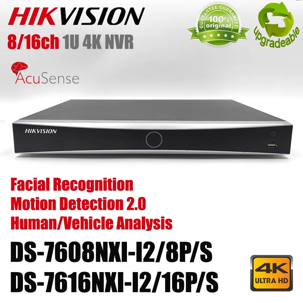  Hikvision DS-7608NXI-I2/8 P/S DS-7616NXI-I2/16 P/S 8/16 ä PoE ÷  ÷ AcuSense Ʈũ  ڴ